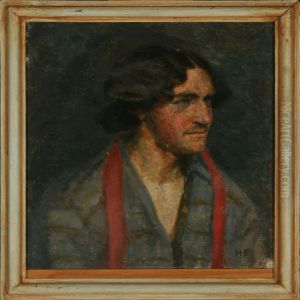 Selfportrait - Study From The Academy by Hedvig Brandt