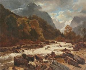 Linth Mit Fischer by Balz Staeger
