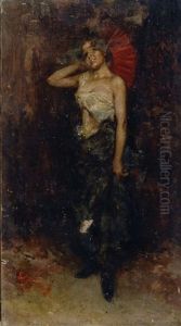 Modella Con Ventaglio by Arturo Stagliano