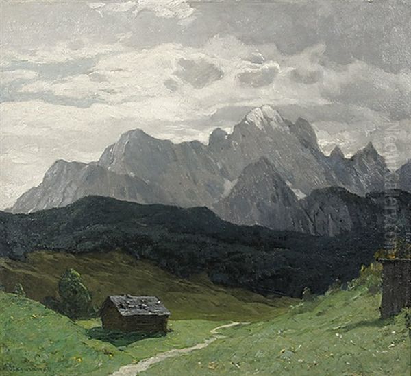Beginnende Regenstimmung Am Wettersteingeb. Dreithorspitze - view 1