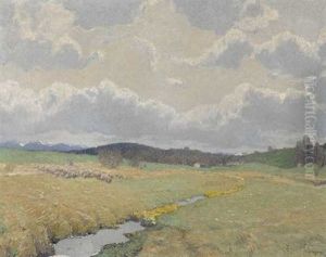 Vorfruhling In Den Bayrischen Vorbergen by Albert Stagura