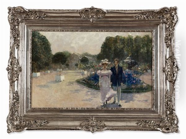 Couple In Sunny Park - view 1