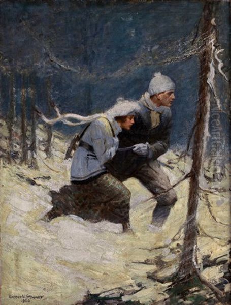 Fleeting In The Winter Woods - view 1