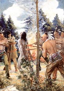 Tortured At The Stake By Indians
