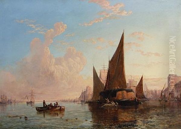 Fishing Vessels At Sunset - view 1