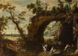 Diana Y Acteon by Adriaen Van Stalbemt