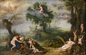 Allegorie Der Vier Elemente by Adriaen Van Stalbemt