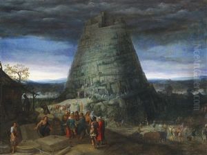 The Tower Of Babel by Adriaen Van Stalbemt
