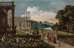 Park Landscape With Palace