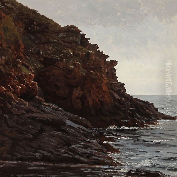 A Rocky Coast On Bornholm Island - view 1