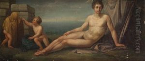 Mercurio Con Putti by Protasio Girolamo Stambucchi