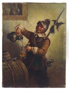 Landsknecht Im Weinkeller