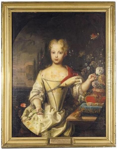 Portrait Of The Archduchess Maria Anna, Daughter Of Emperor Charles Vi, Sister Of Empress Maria Theresia, Wife Of Karl Duke Of Lothringen - view 1