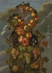 Anthropomorphic Allegory Of Autumn by Giovanni Stanchi