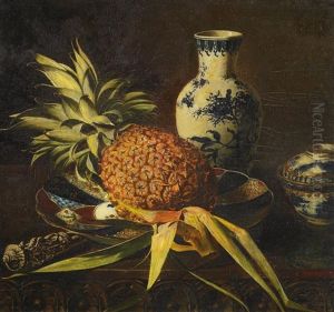 Stillleben Mit Einer Ananas