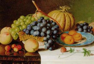 A Still Life Of Mixed Fruit by Alexander Stanesby