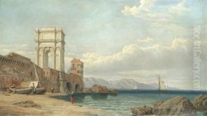 The Arch Of Trajan, Ancona by George Clarkson Stanfield