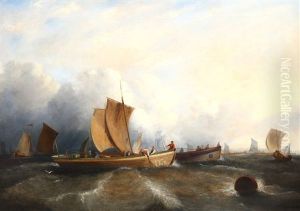 Shipping In Choppy Waters by George Clarkson Stanfield