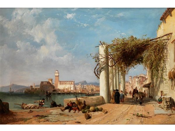 Ansicht Von Ischia Mit Stadtansicht Bei Forio - view 1