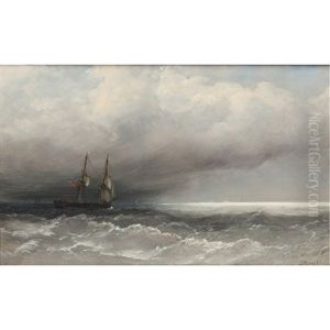 Schooner In A Squall by William Clarkson Stanfield