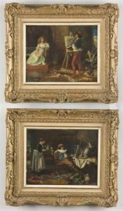 Ateliers (pair) by Charles Joseph Staniland