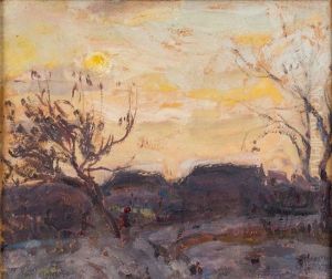 Sunset At Ukraine by Jan Stanislawski