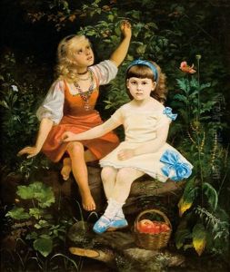 Portret Dwoch Dziewczynek