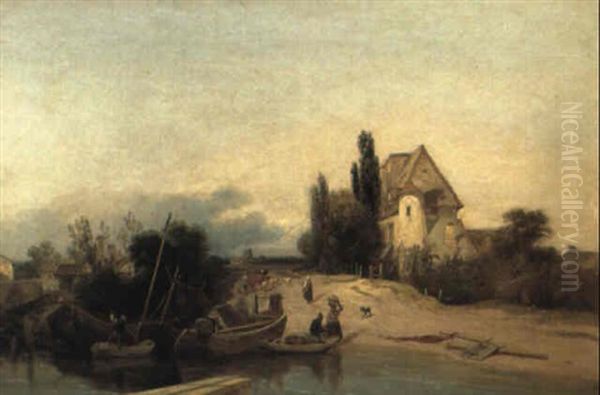 Boats On A Sandy Shore - view 1