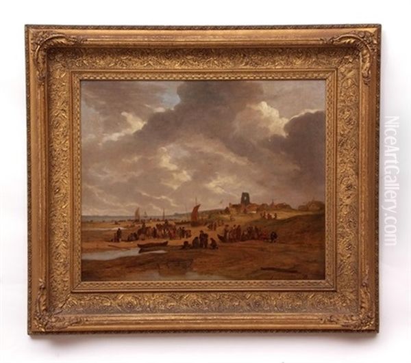 Selling Fish On Pakefield Beach - view 1