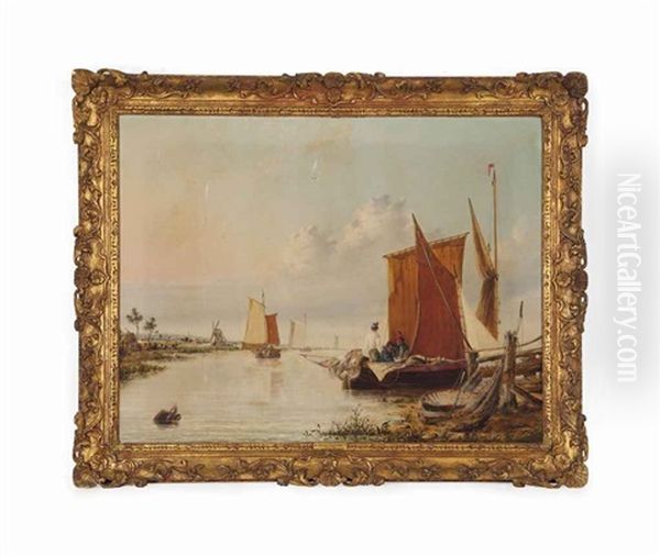 Boats On The River Yare - view 1