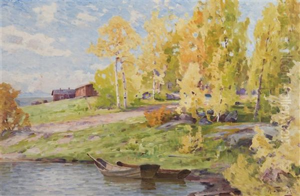 Birches On The Shore - view 1