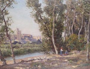 La Tour Phillipe Le Bel, Avignon, France by Herbert Hughes (Sir) Stanton