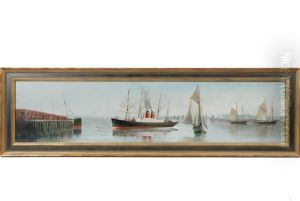 View Of Portland Harbor by Franklin Stanwood