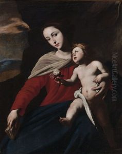 Virgen Con El Nino by Massimo Stanzione