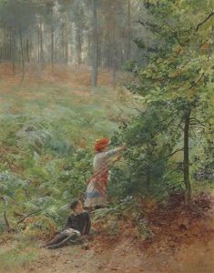 Gathering Blackberries Gathering Blackberries