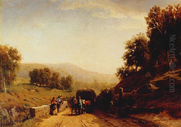 Farmworkers Returning From The Field - view 1