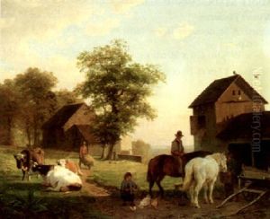 Daily Farm Chores by Jacobus Nicolaas (Baron Tjarda van) Starckenborgh