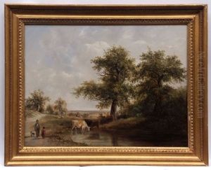 Landscape With Figures And Cattle Watering