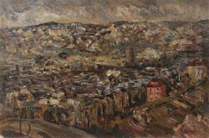 Blick Auf Stuttgart, Vom Stafflenberg Aus by Erwin Starker