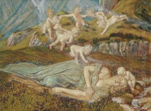 Der Schlaf by Franz Stassen