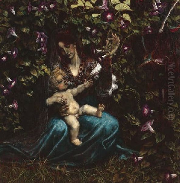 Madonna Mit Christusknaben In Waldeskicht - view 1