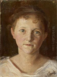 Brustbild Einer Jungen Frau by Andreas Staub