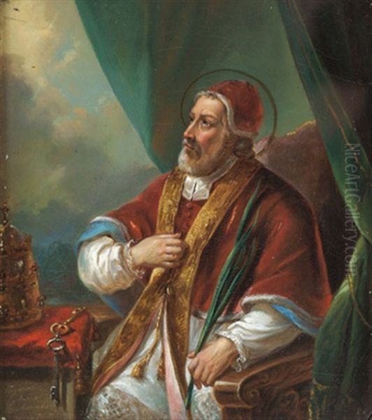 Bildnis Eines Papstes Mit Palmzweig - view 1