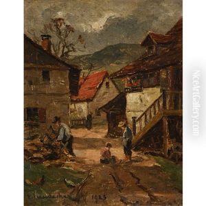 Sommerliche Dorfpartie by Vitus Staudacher