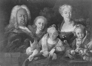 Portrait Of Charles Vi And Maria Theresia And Members Of The Royal Family by Jakob Karl Stauder