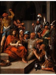 Verspottung Christi by Jan Adriaensz van Staveren
