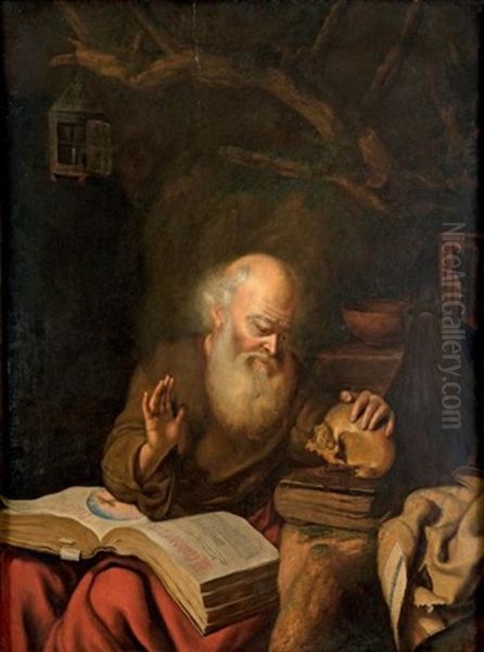 Saint Jerome En Meditation - view 1