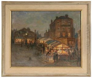 Street Market At Night