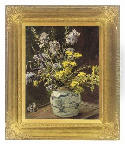 Summer Flowers In A Chinese Vase - view 1