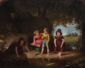 A Hat In The Pond, 1850 by Junius Brutus Stearns